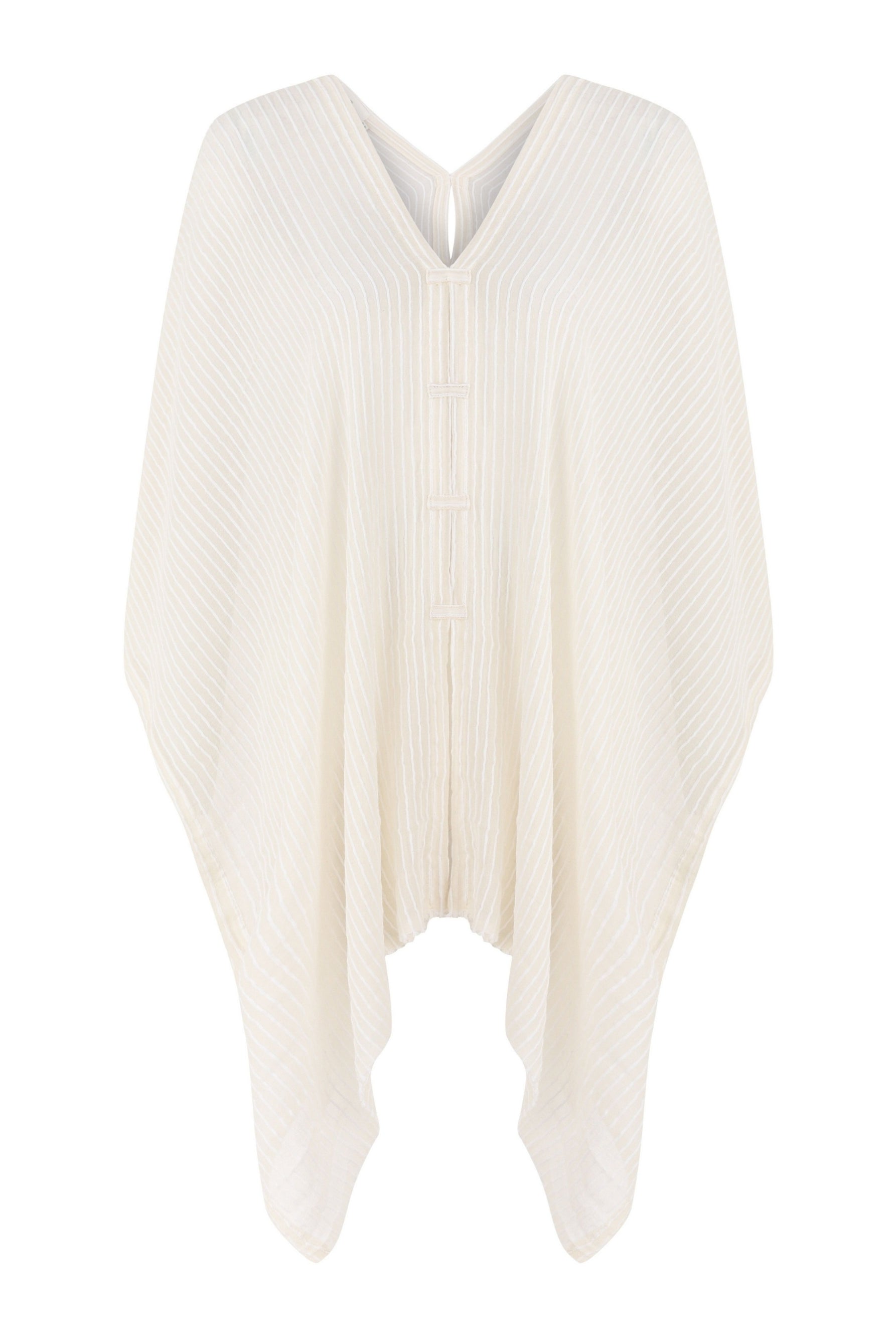 Ava Kimono White Stripes - The Handloom
