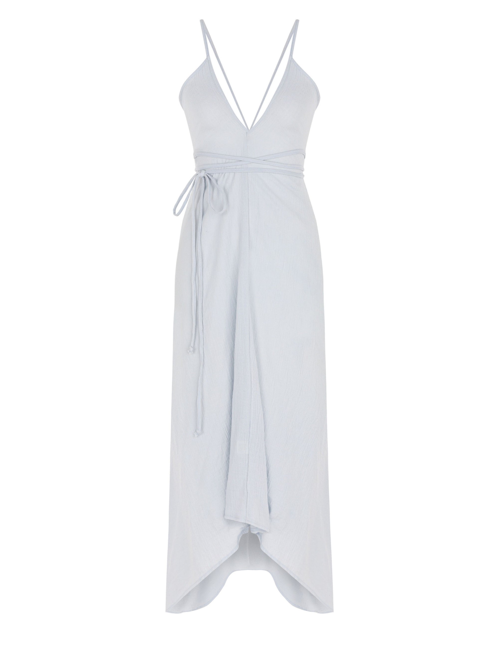 Sage Maxi Dress Baby Blue - The Handloom