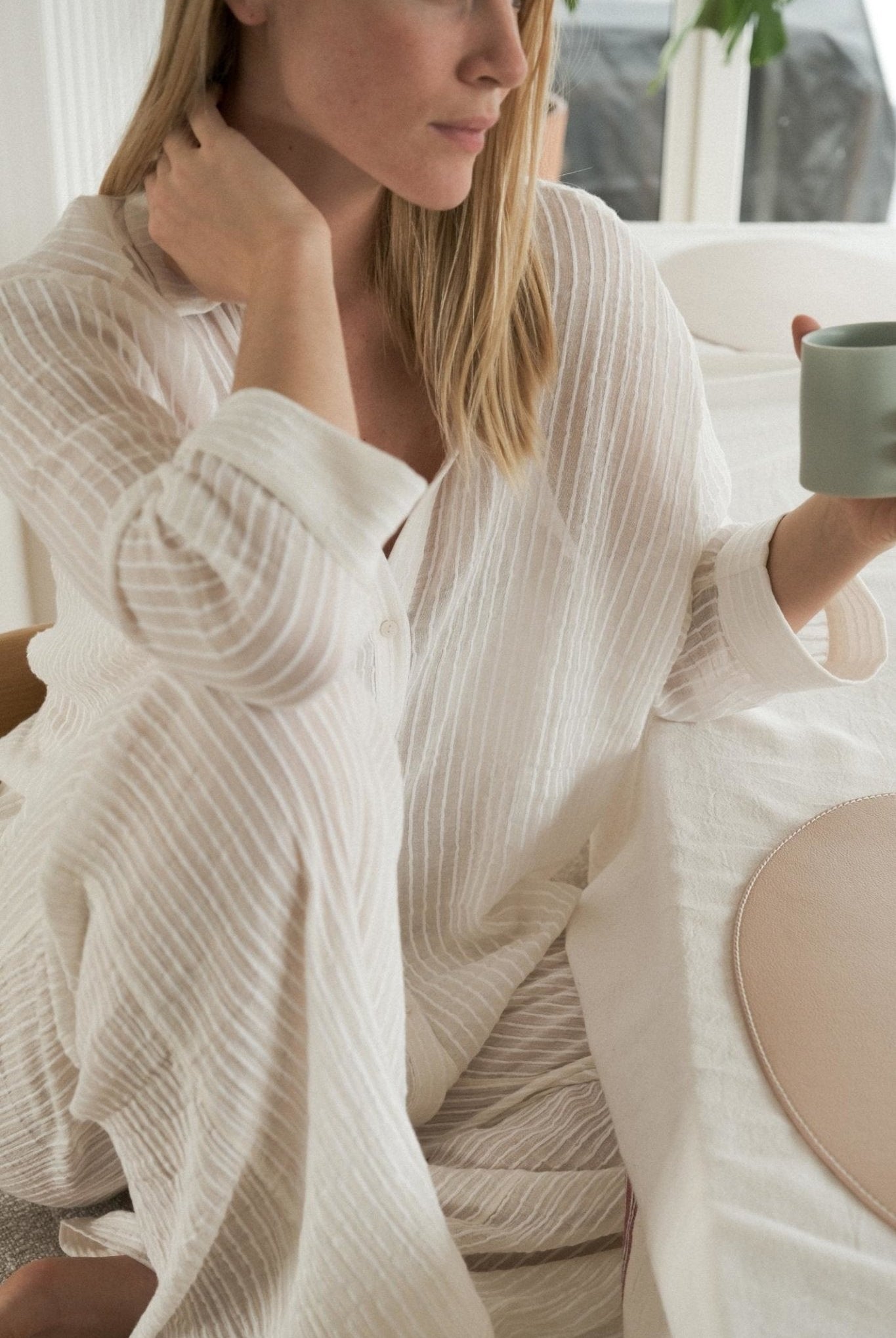 Voyage Set White Stripes - The Handloom