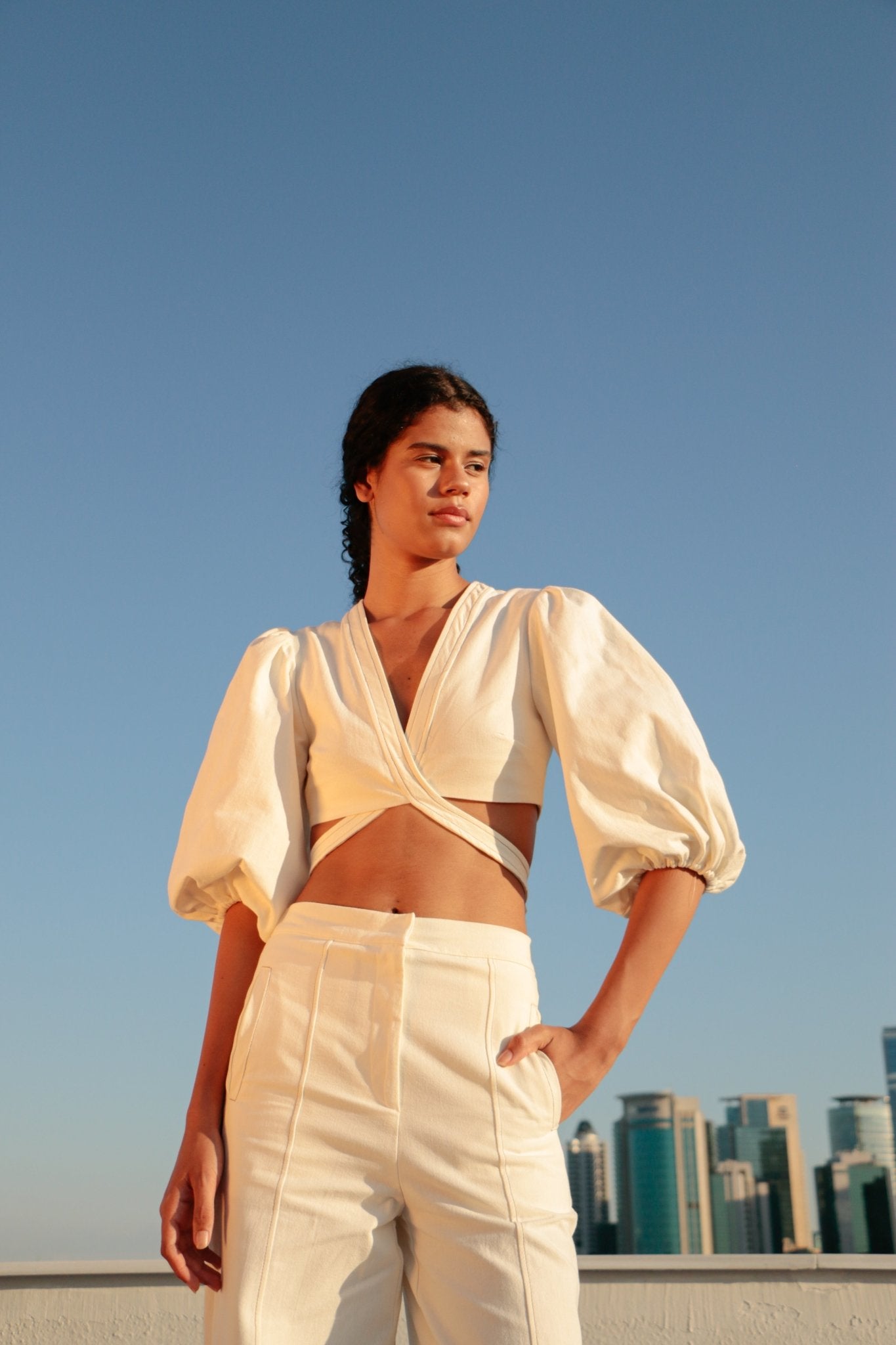 Chloe Pants Natural - The Handloom