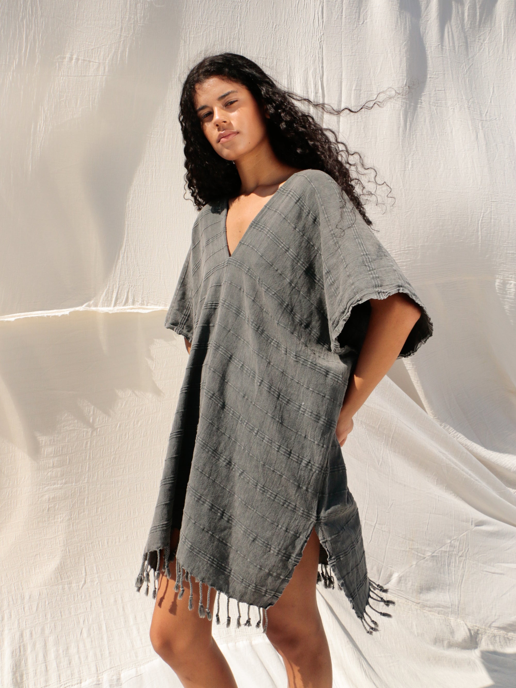 Nomad Kimono Vintage Black - The Handloom