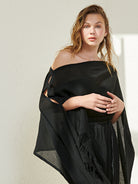 Ava Kimono Black - The Handloom