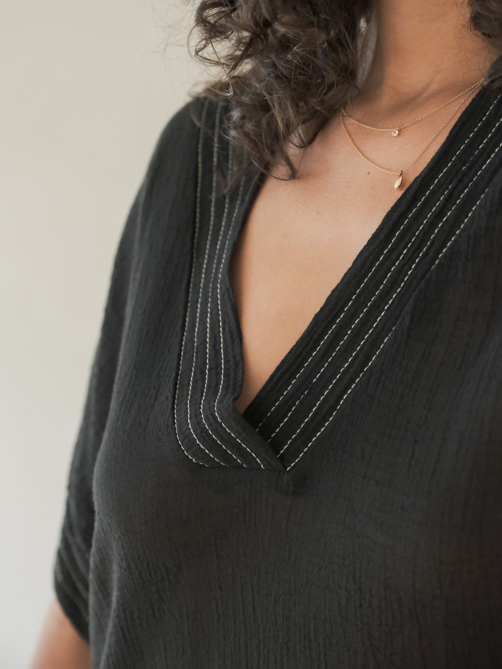 Ela Kaftan Black - The Handloom