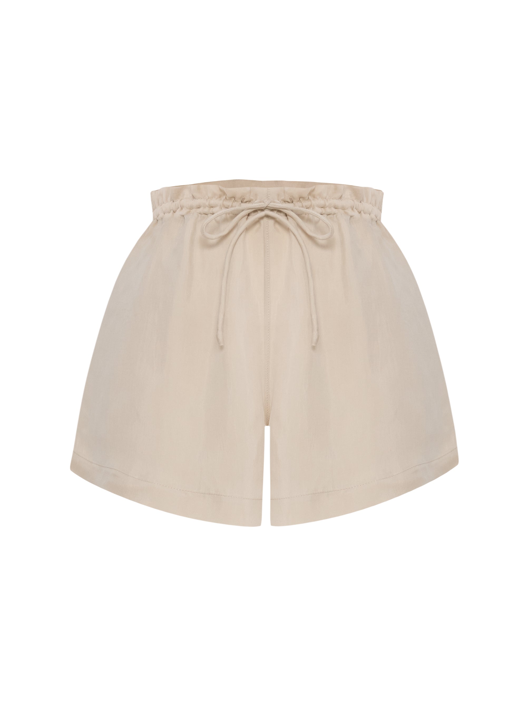 Lucid Flow Tie Shorts - Sand | The Handloom