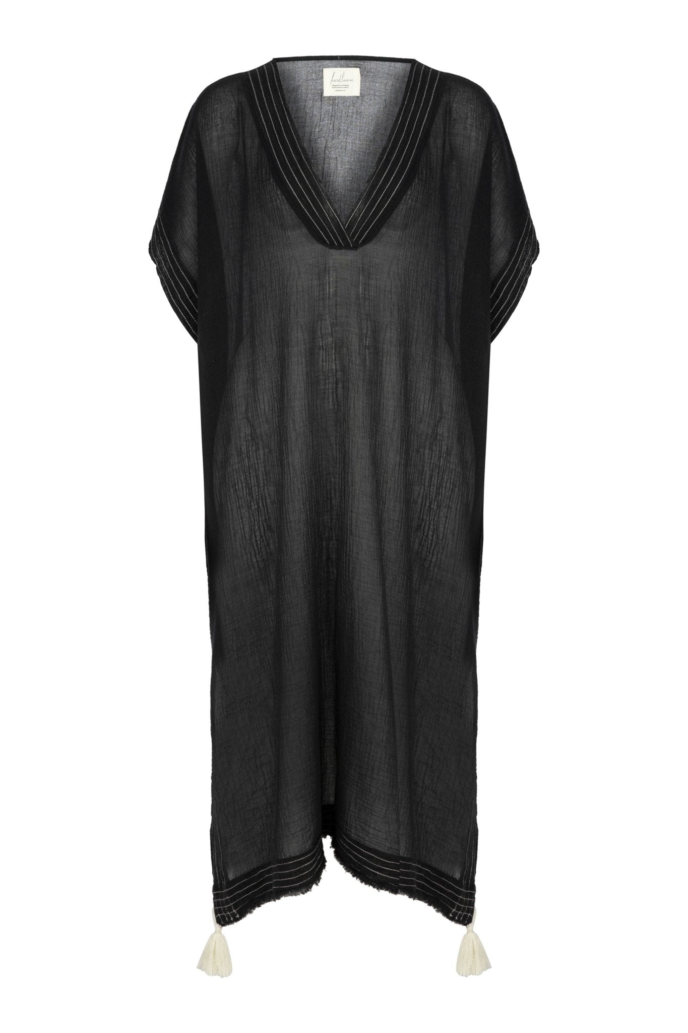 Ela Kaftan - Black | The Handloom