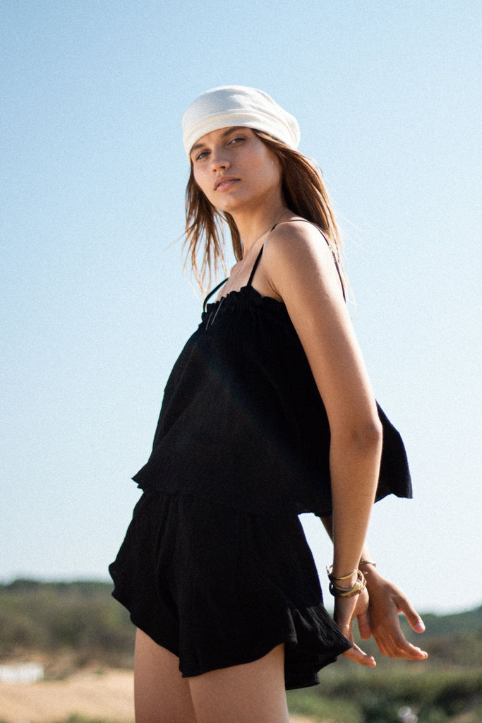 Ivy Top Black - The Handloom