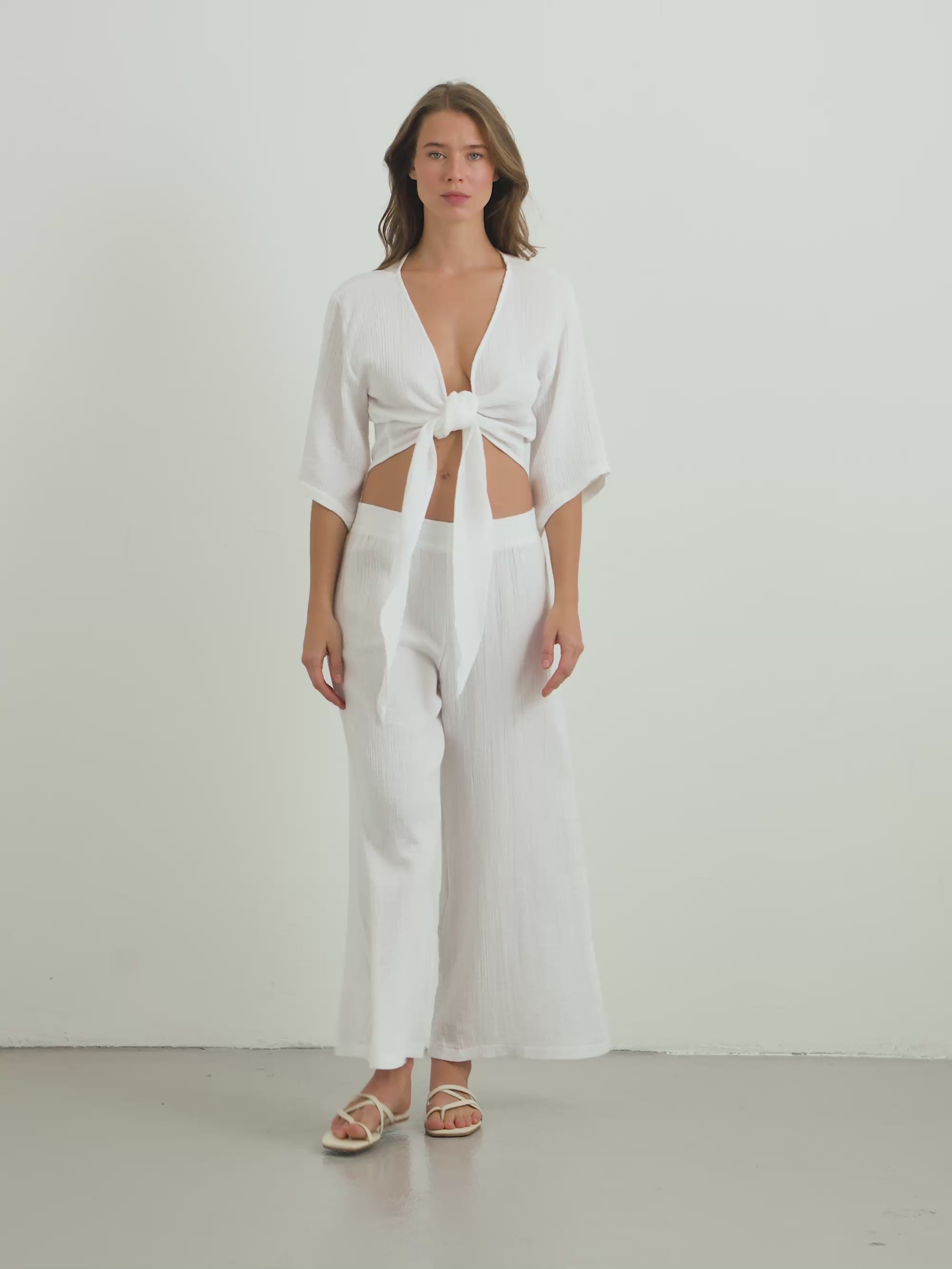 White Wrap Top – Turkish Cotton | The Handloom