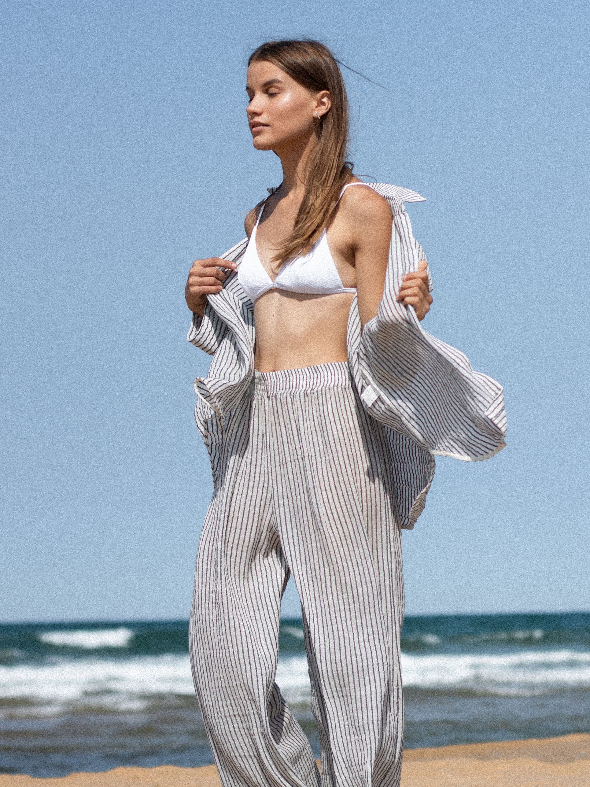 Voyage Set Black Stripes - The Handloom