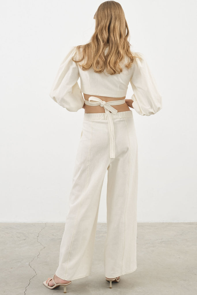 Chloe Pants Natural - The Handloom