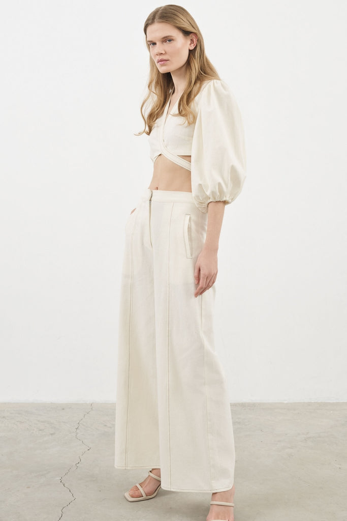 Chloe Pants Natural - The Handloom