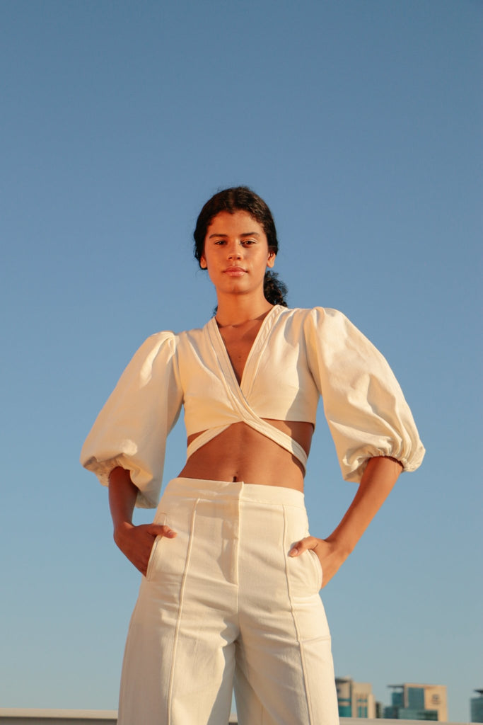 Chloe Pants Natural - The Handloom