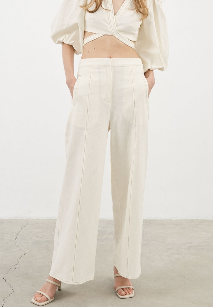 Chloe Pants Natural - The Handloom