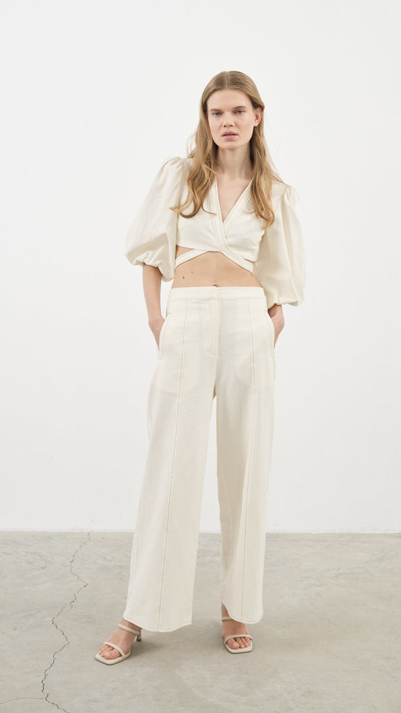 Chloe Pants Natural - The Handloom