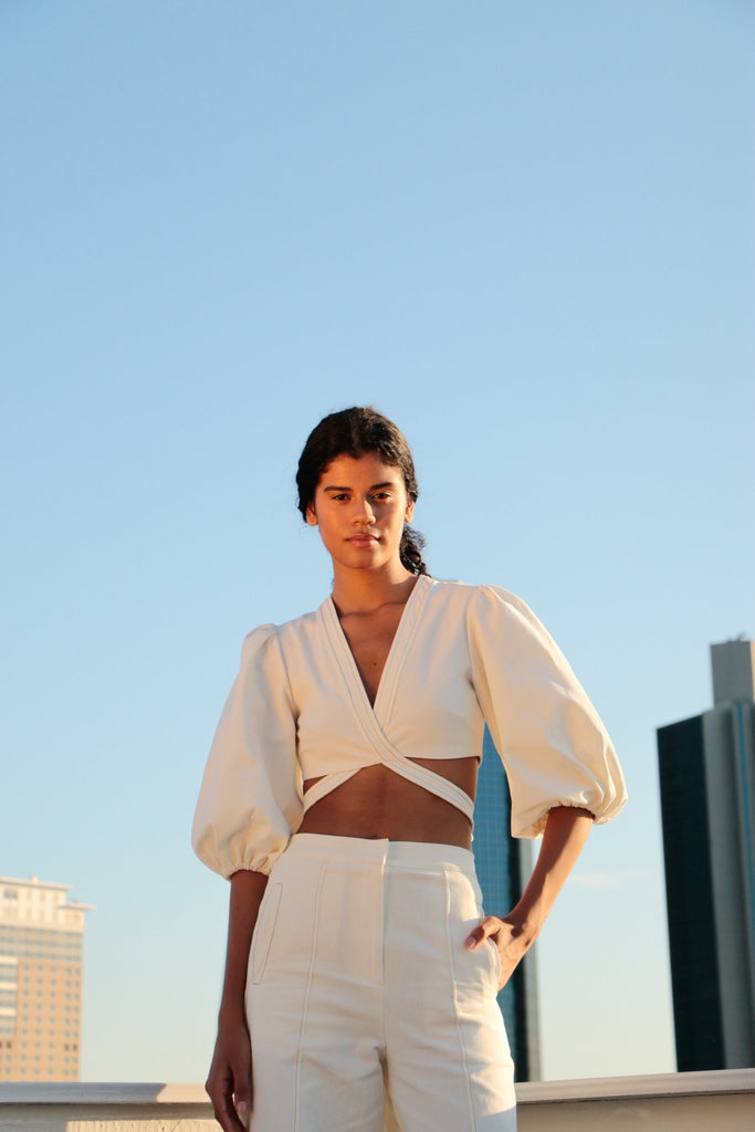 Chloe Top Natural - The Handloom