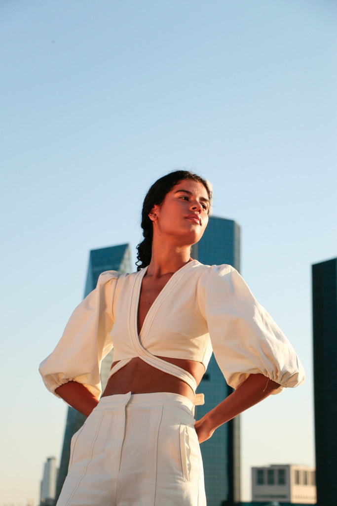 Chloe Top Natural - The Handloom