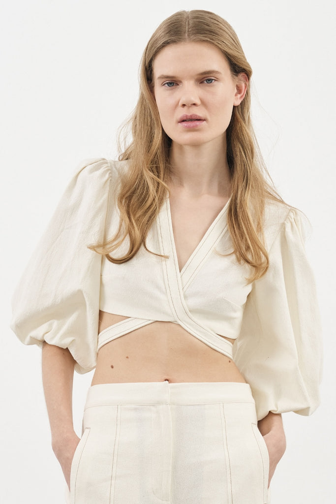 Chloe Top Natural - The Handloom