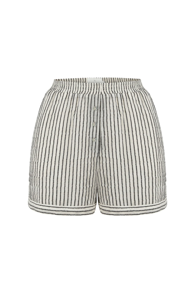 Ocean Short Black Stripes - The Handloom
